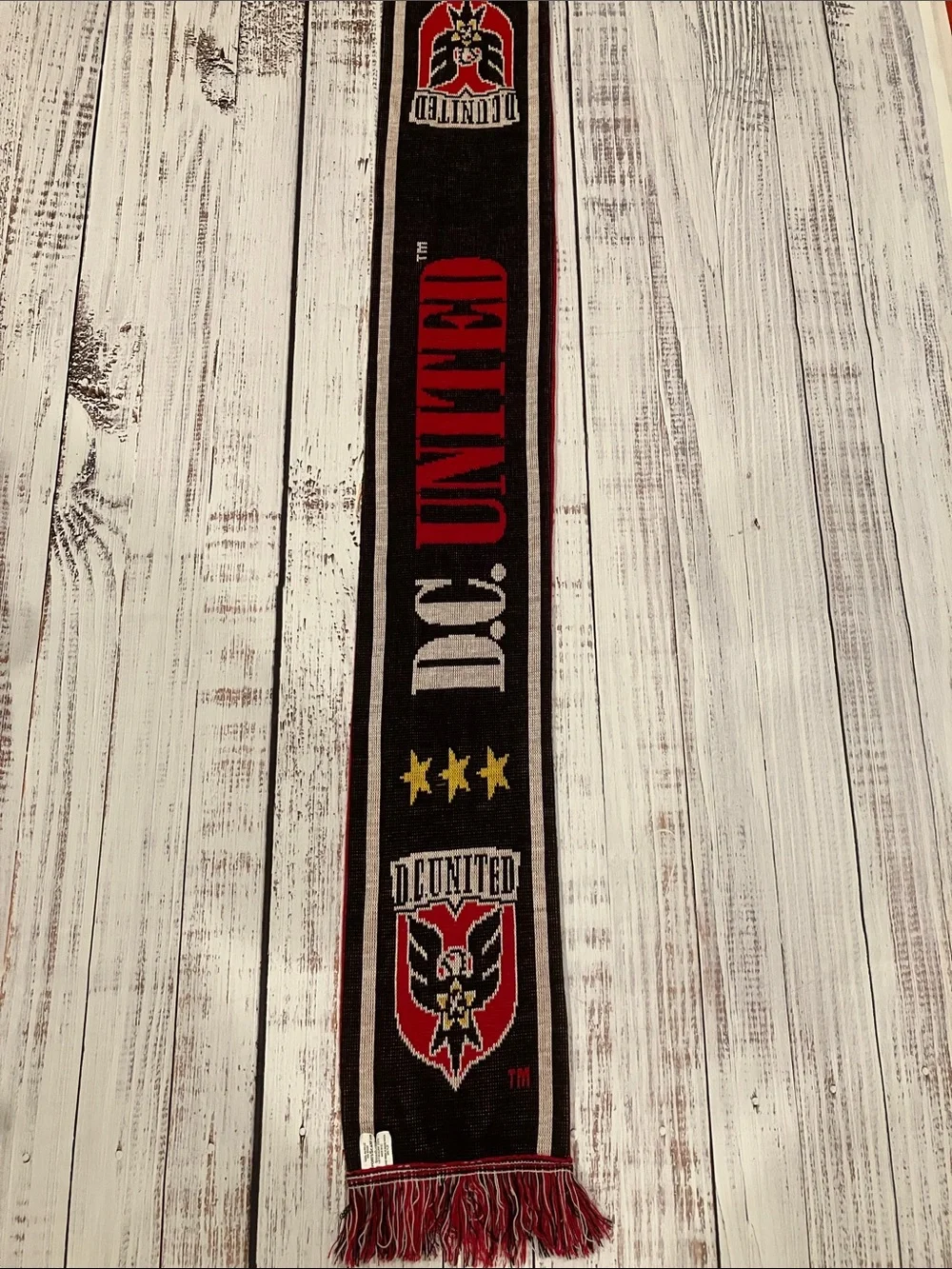 D.C. United Soccer Scarf - Red & Black